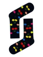 Renkli Kirazlar Tasarım Soket Çorap - Görsel 2