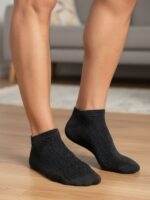 Metropolitan Antrasit Dört Mevsim Bambu Erkek Patik Çorap