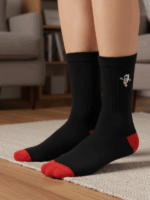 Astronot Nakışlı Tenis Spor Çorap