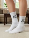 Bad B*tch Yazılı Tenis Spor Çorap