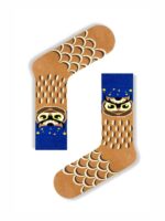 Baykuş Desenli Renkli Soket Çorap - Görsel 2