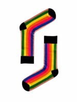 Gökkuşağı Desenli Renkli Soket Çorap - Görsel 2