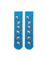 Kaykaylı French Bulldog Tasarım Soket Çorap - Görsel 2