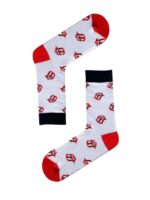 Kırmızı Dil Çıkaran Tasarım Soket Çorap - Görsel 2