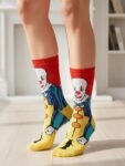 Kızgın Palyaço Tasarım Soket Çorap