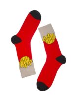 Patates Çubukları Tasarım Soket Çorap - Görsel 2