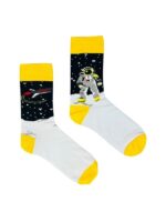 Sağlı Sollu Astronot Temalı Soket Çorap - Görsel 2