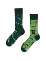 Sağlı Sollu Kamp Desenli Soket Çorap - Görsel 2