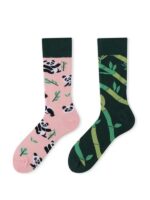 Sağlı Sollu Panda Desenli Soket Çorap - Görsel 2