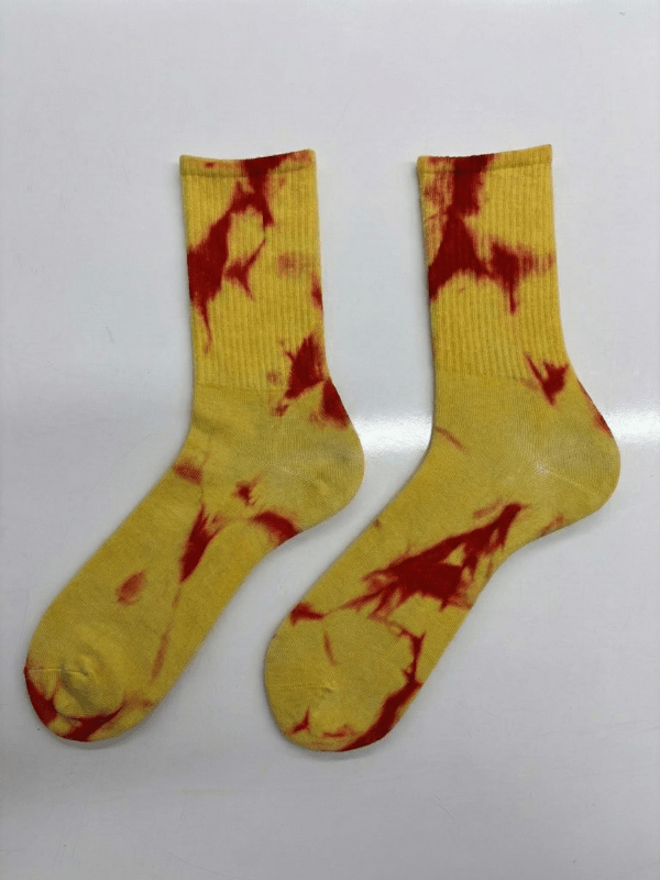 yellow candy batik spor Çorap