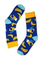 Mavi Muz Tasarım Soket Çorap - Görsel 2