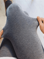 Unisex Melanj Gri Kışlık Termal Tayt - Görsel 2