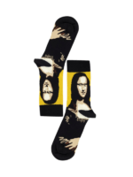 Mona Lisa Sanatsal Art Soket Çorap - Görsel 2