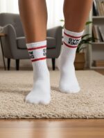 Çemberli Gym King Yazılı Tenis Spor Çorap