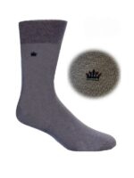 Dört Mevsim Bambu Klasik Melanj Gri Erkek Soket Çorap - Görsel 2