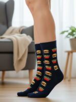 Fast Food Tasarım Soket Çorap