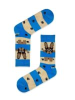 French Bulldog Tasarım Soket Çorap - Görsel 2