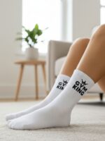Gym King Yazılı Tenis Spor Çorap