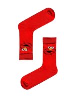 Kırmızı Kurabiye Canavarı Tasarım Soket Çorap - Görsel 2