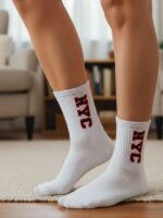 NYC Yazılı Tenis Spor Çorap