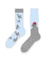 Sağlı Sollu Fok Balığı Desen Soket Çorap - Görsel 2