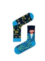 Sağlı Sollu Van Gogh Desenli Soket Çorap - Görsel 2