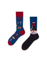 Sağlı Sollu Vine Desenli Soket Çorap - Görsel 2