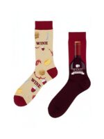 Sağllı Sollu Şarap Desenli Soket Çorap - Görsel 2