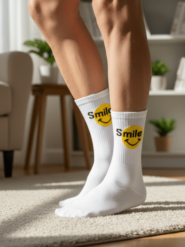 Smile Tasarım Tenis Spor Çorap Smile Tasarım Tenis Spor Çorap - Görsel 1