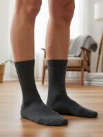 Tam Yazlık Bambu Klasik Antrasit Füme Çorap