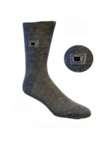 Tam Yazlık Bambu Klasik Erkek Melanj Gri Çorap - Görsel 2