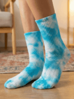 azure blue batik tenis spor Çorap